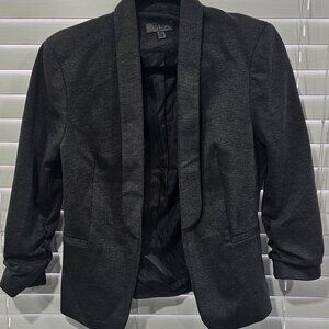 3/4 Sleeve "ONE" Gray Blazer